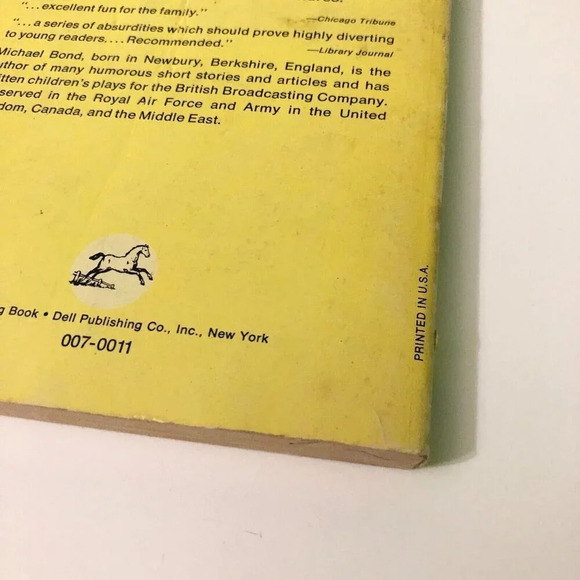 Vtg 1970 Paddington Bear At Large A Dell  Yearling Book Paperback Michael Bond - Picture 5 of 16